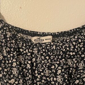 Hollister black and White Floral dress